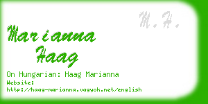 marianna haag business card